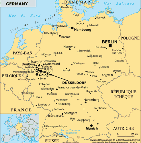 dusseldorf carte allemagne